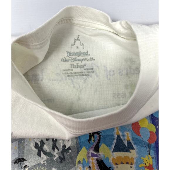 Disneyland Walt Disney World by Hanes 60 Years of Magic Tshirt size S Pre-Owned - Picture 5 of 7